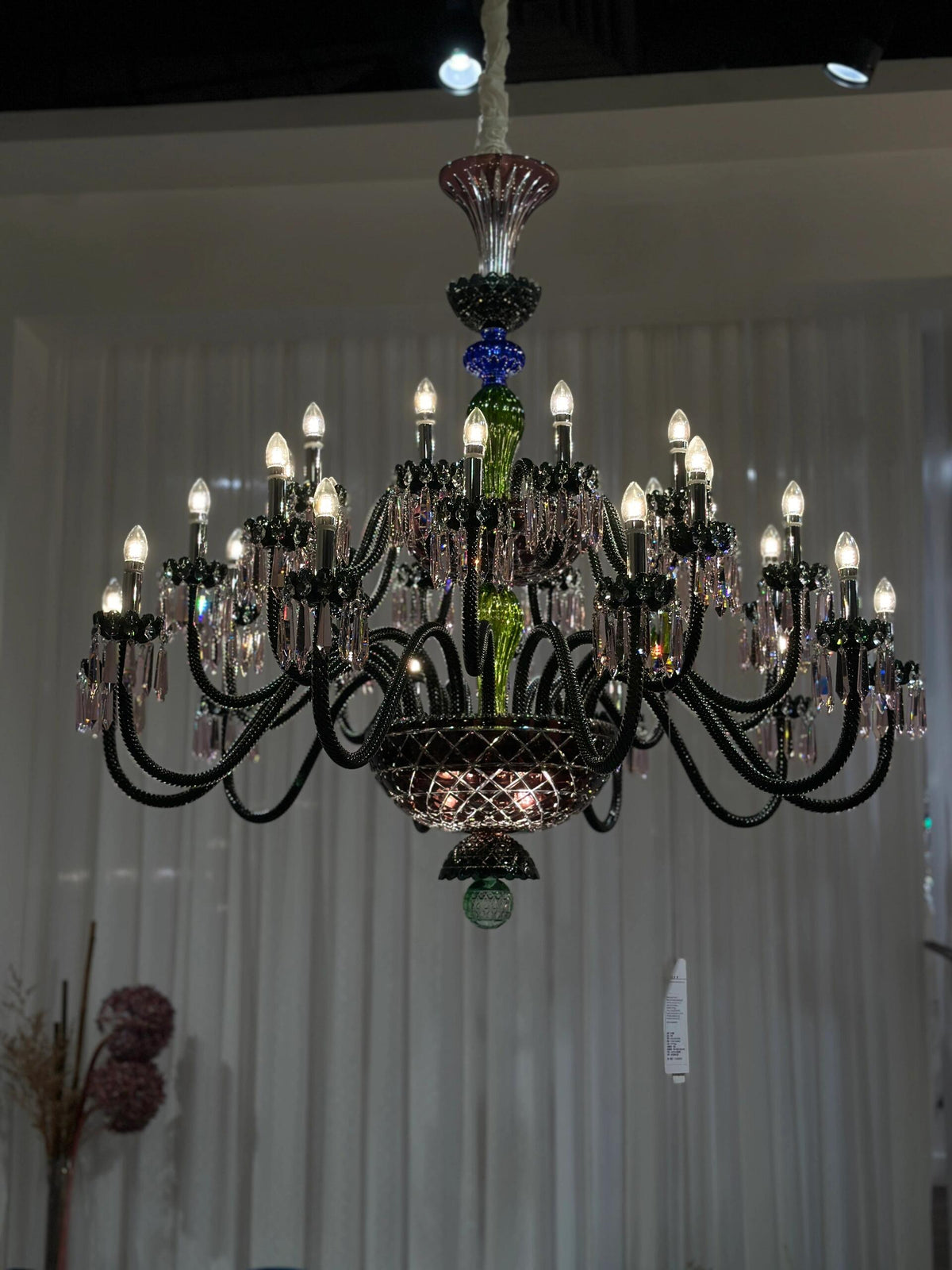Luxury Empire Colorful Crystal Chandelier for Living Room / bedroom / entryway / hotel / restaurant