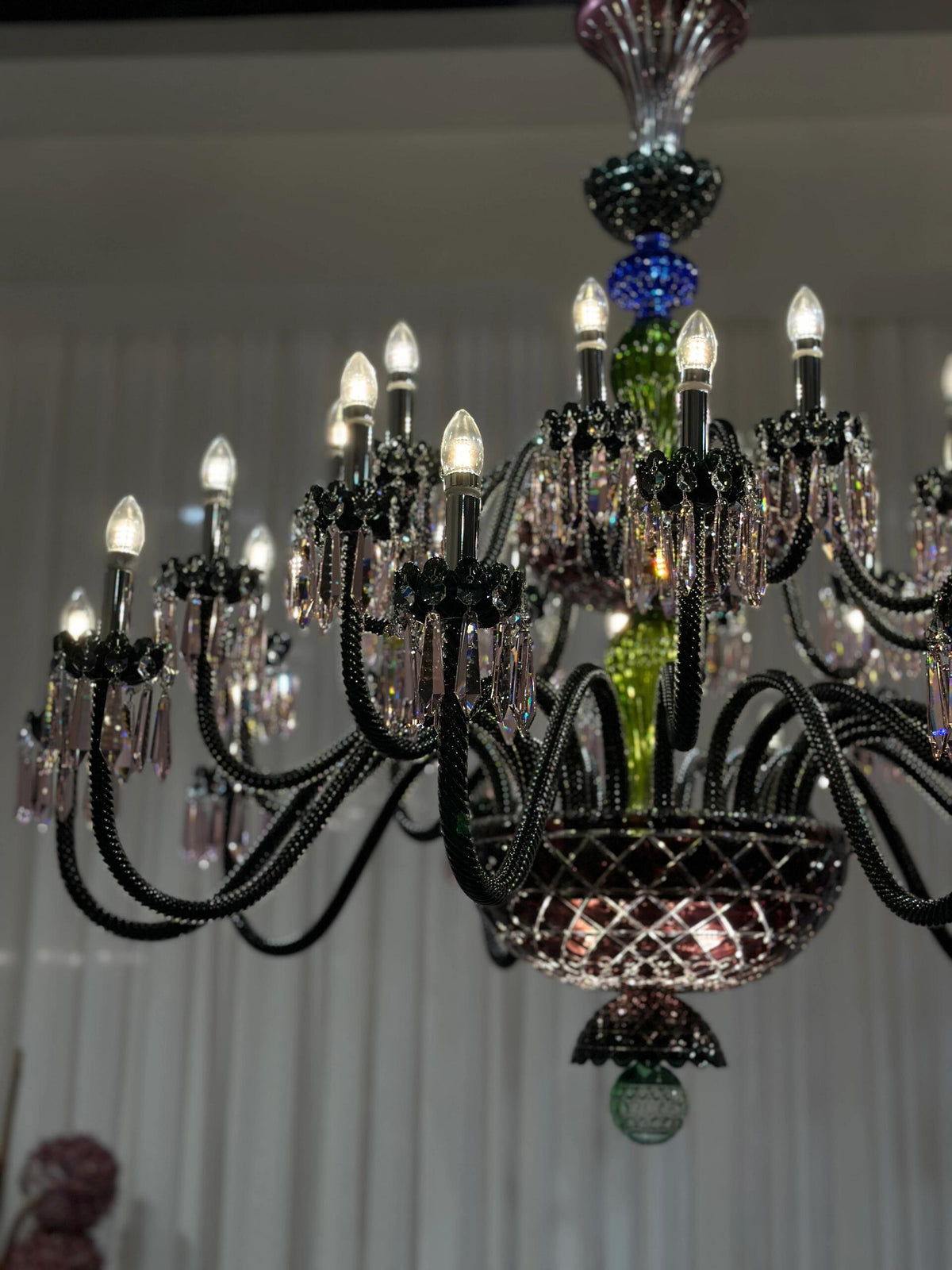 Luxury Empire Colorful Crystal Chandelier for Living Room / bedroom / entryway / hotel / restaurant