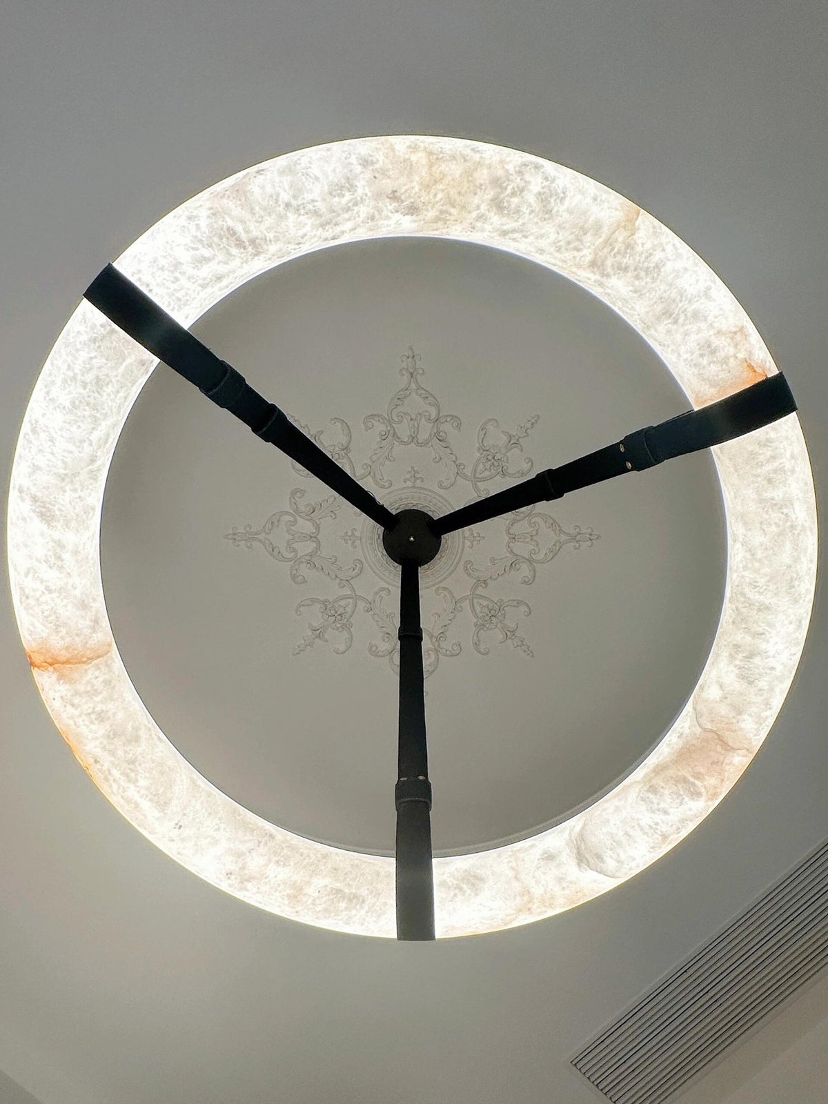 Modern Round Alabaster Chandelier for Living Room / bedroom