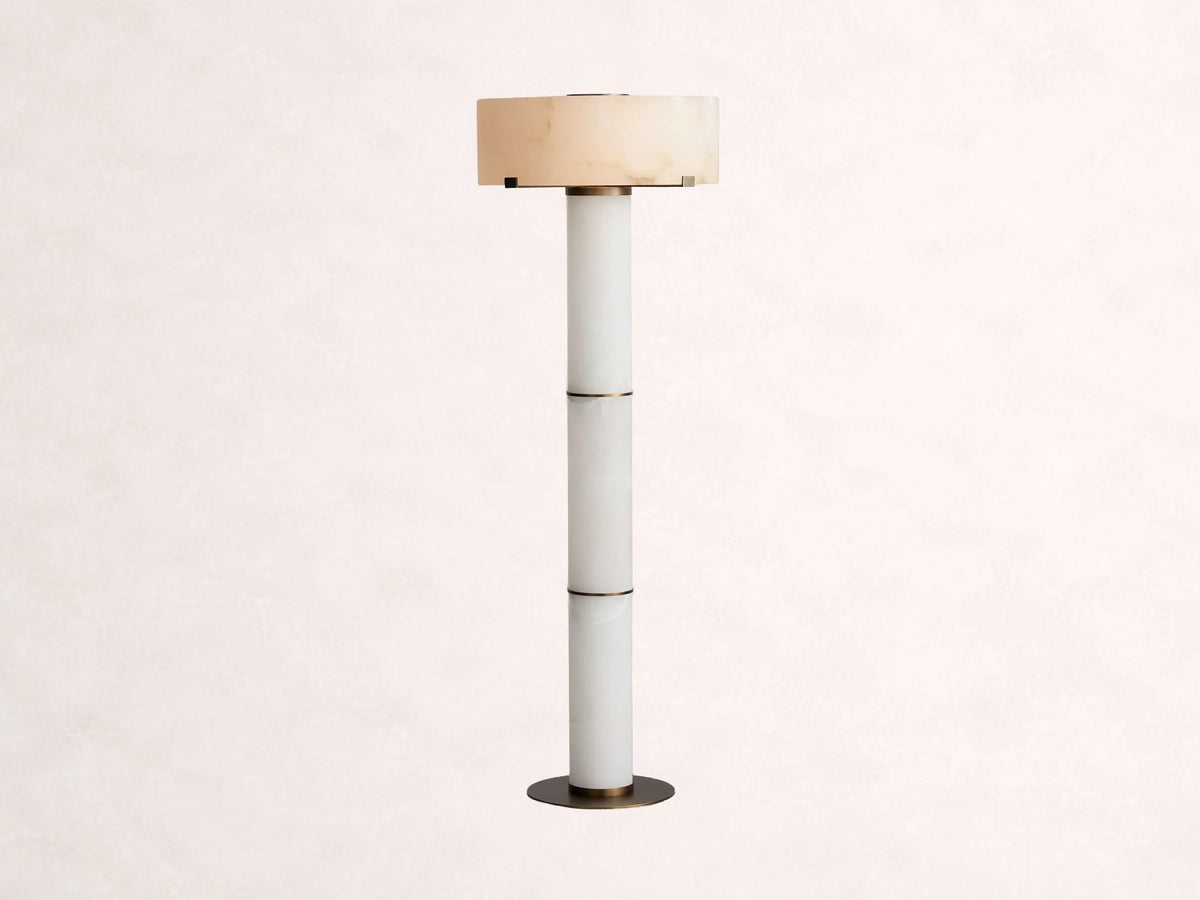 Chayla Alabaster Stone Floor Lamp 64-Inchh