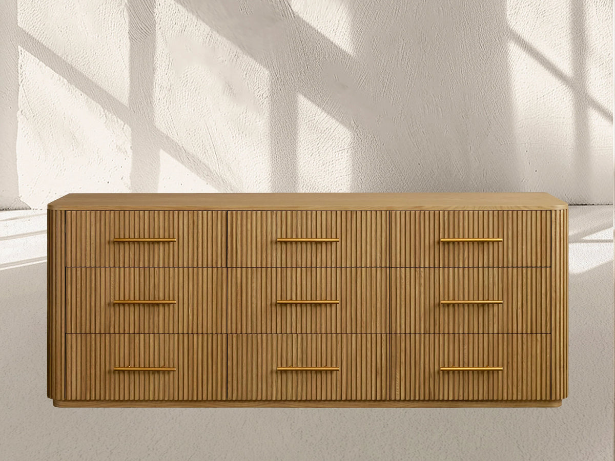 Finnley Wood Nine-Drawer Dresser