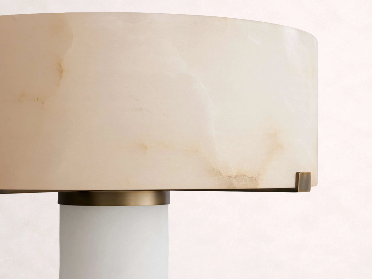 Chayla Alabaster Stone Floor Lamp 64-Inchh