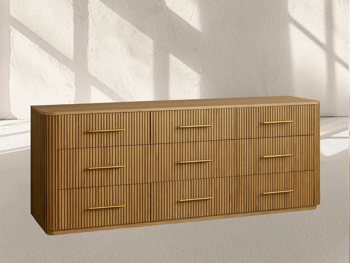 Finnley Wood Nine-Drawer Dresser