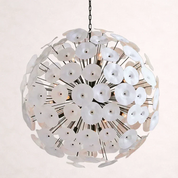Lily Round Chandelier in Black