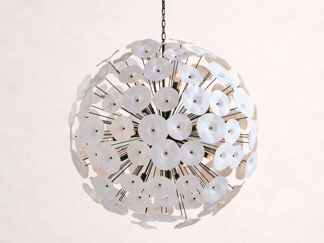 Lily Round Chandelier in Black
