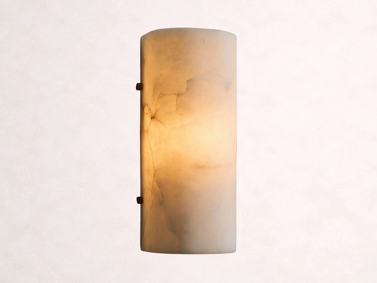 Chayla Alabaster Stone Sconce 12-Inch18-Inchh