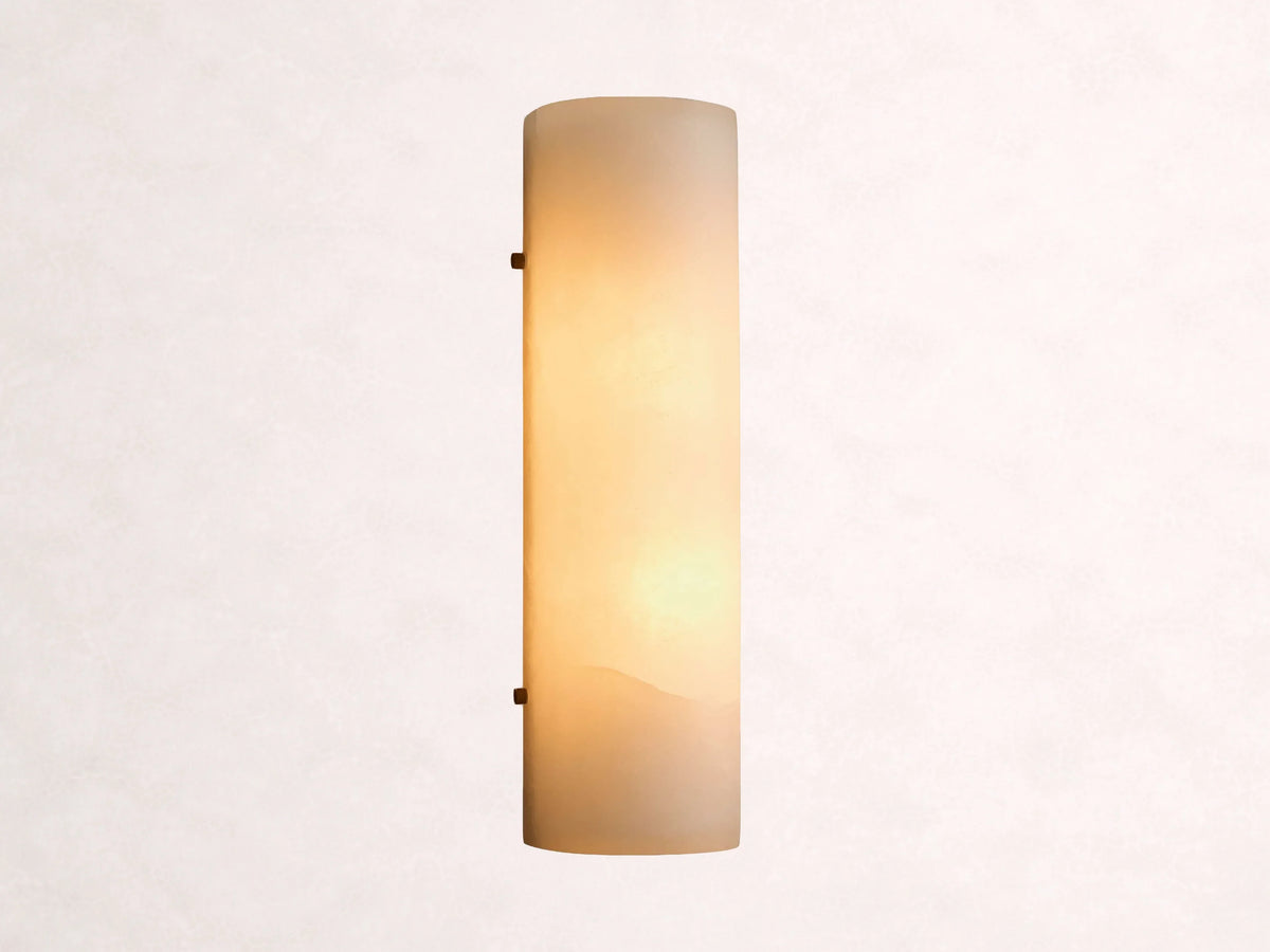 Chayla Alabaster Stone Sconce 12-Inch18-Inchh