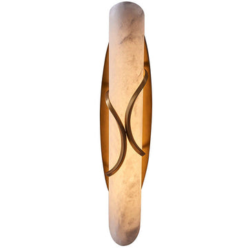 Basalt Tubular Alabaster Wall Sconce