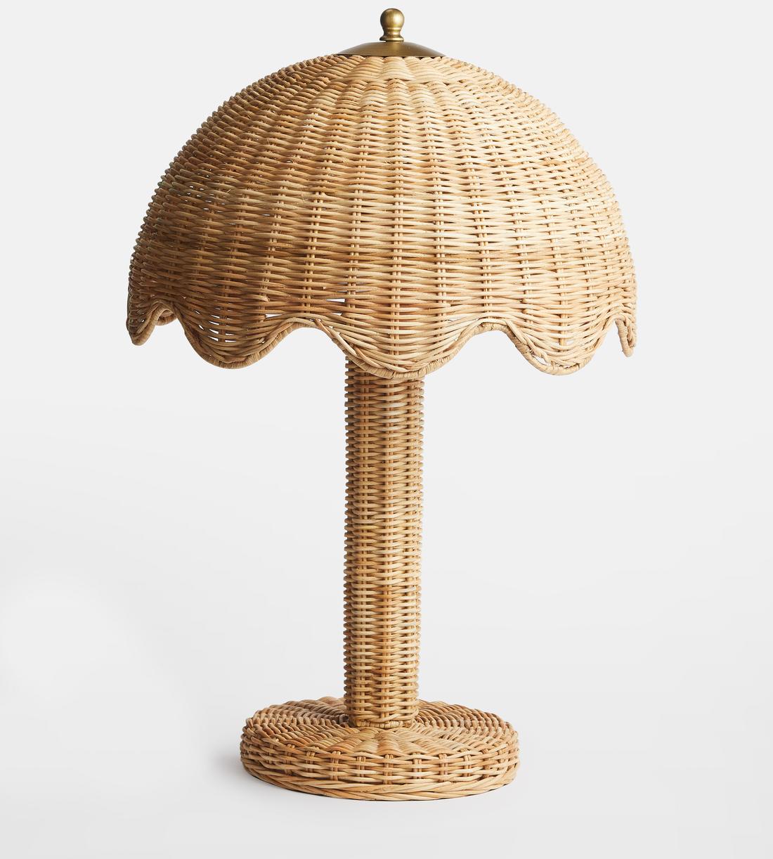 Rattan Dome Table Lamp - Erhaus product image 1