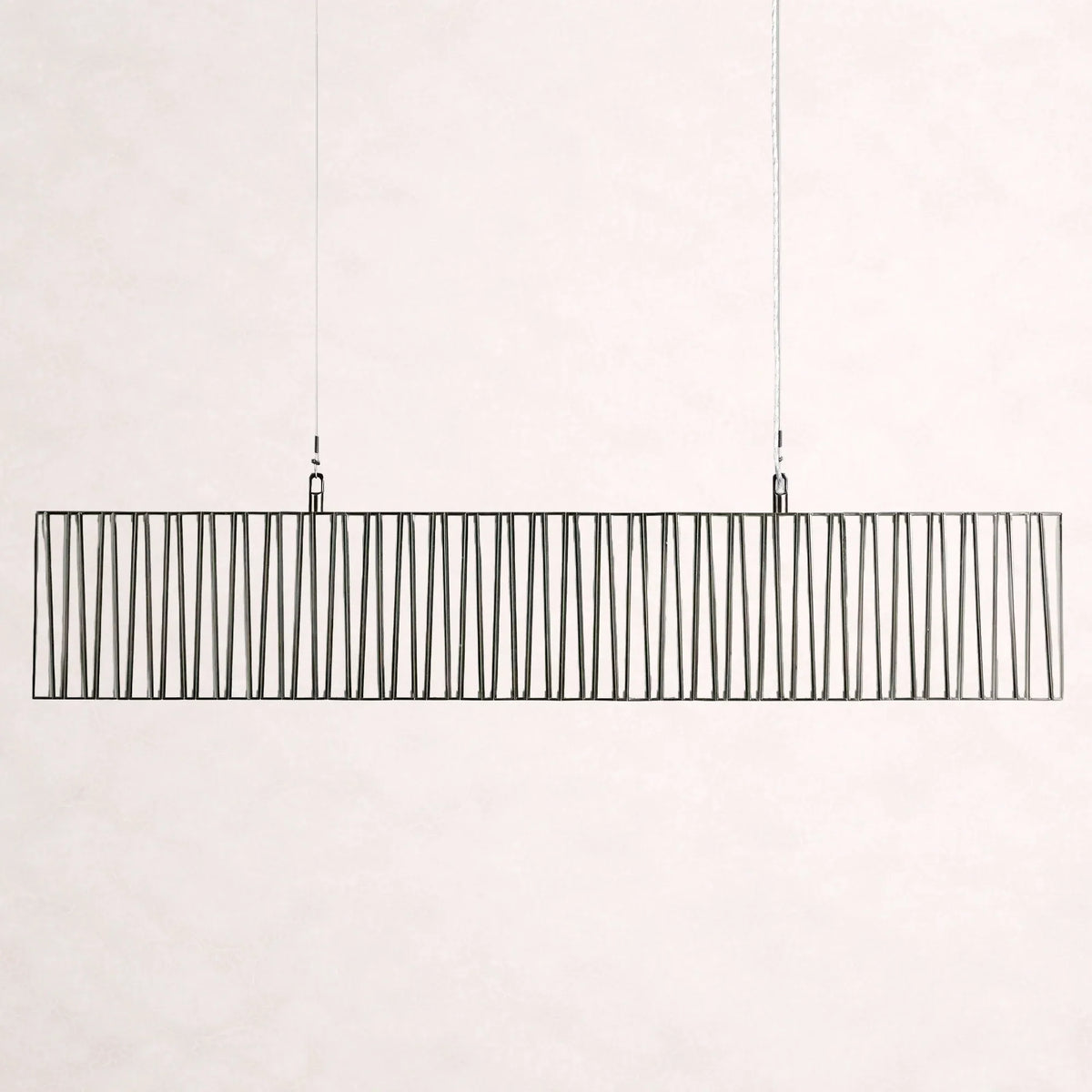 Art Glass Jeunet Rectangular Chandelier