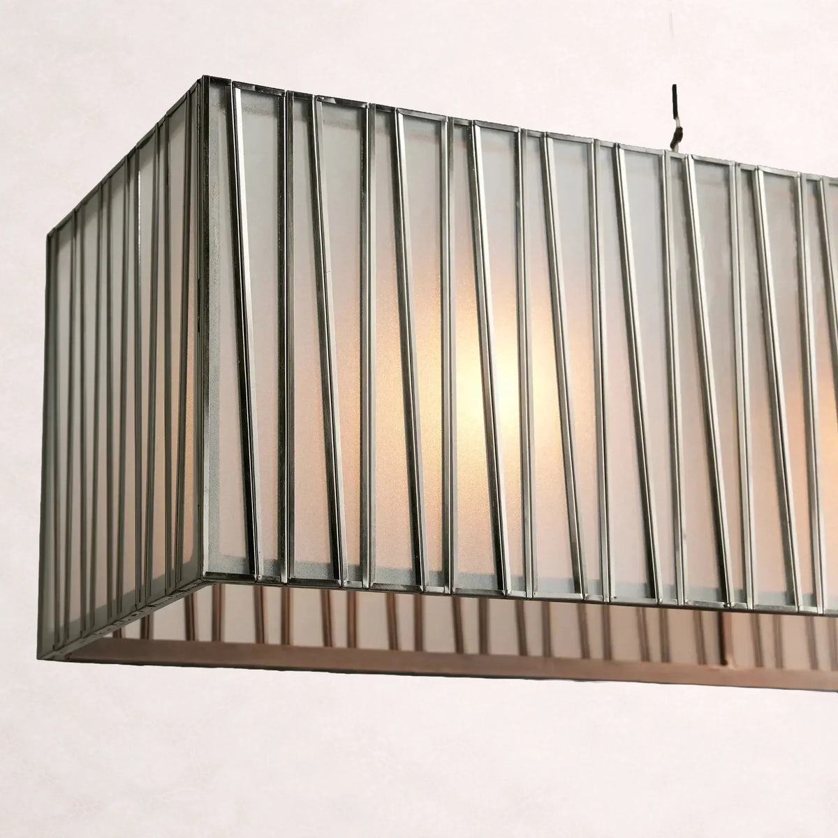 Art Glass Jeunet Rectangular Chandelier