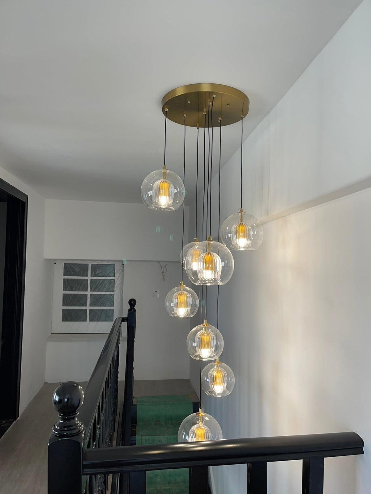 Scandinavian Modern Minimalist Extra-Long Chandelier for Staircase / loft / high-Ceiling Space