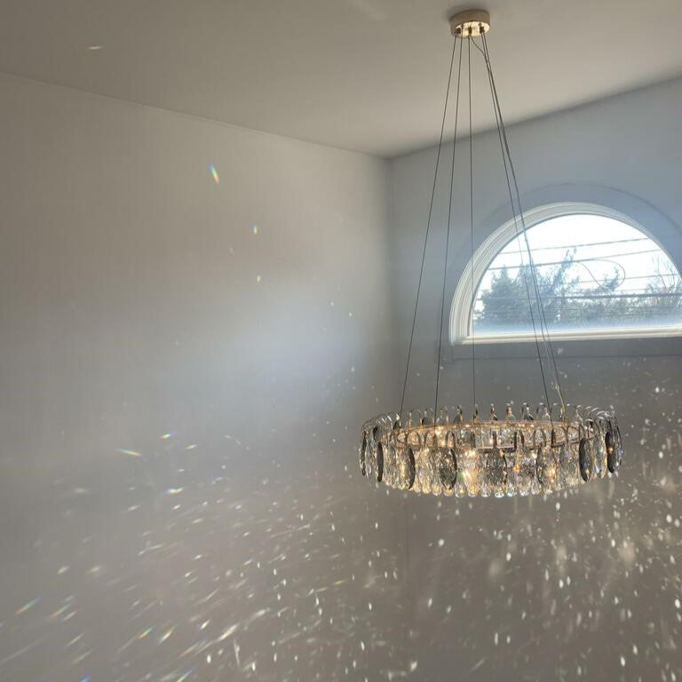 Luxurious K9 Crystal Chandelier Modern Ceiling Light Fixtures Set for Living Room / dining Room