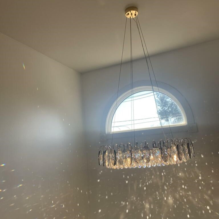 Luxurious K9 Crystal Chandelier Modern Ceiling Light Fixtures Set for Living Room / dining Room