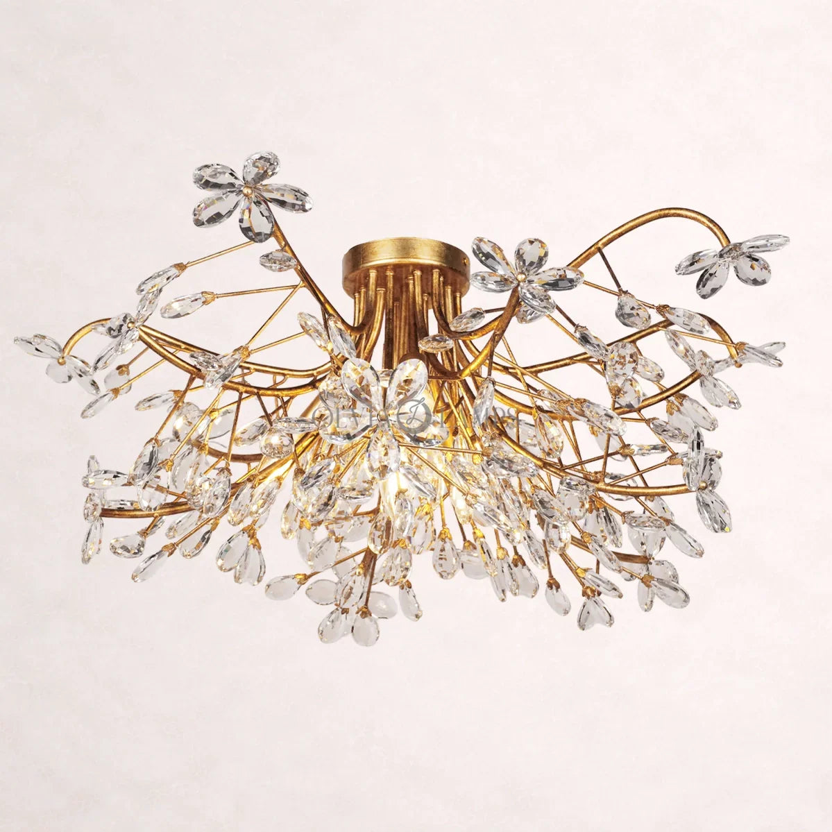 Crystal Flowers Fiore Flushmount 32''