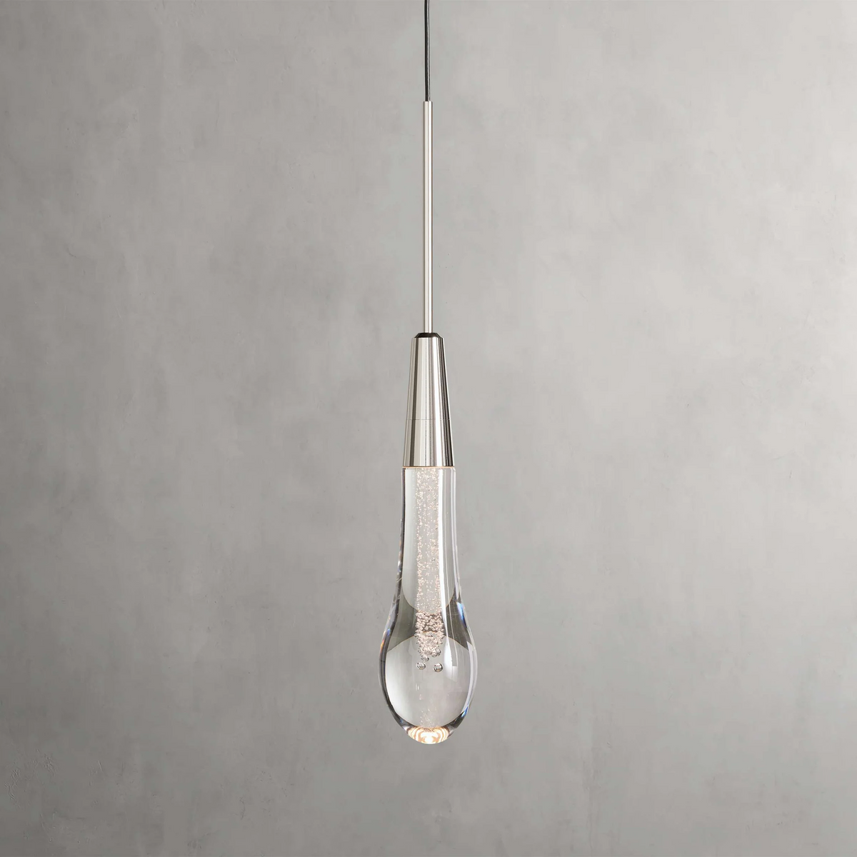 Soltaire Crystal Pendant 1 Light 2 Lights