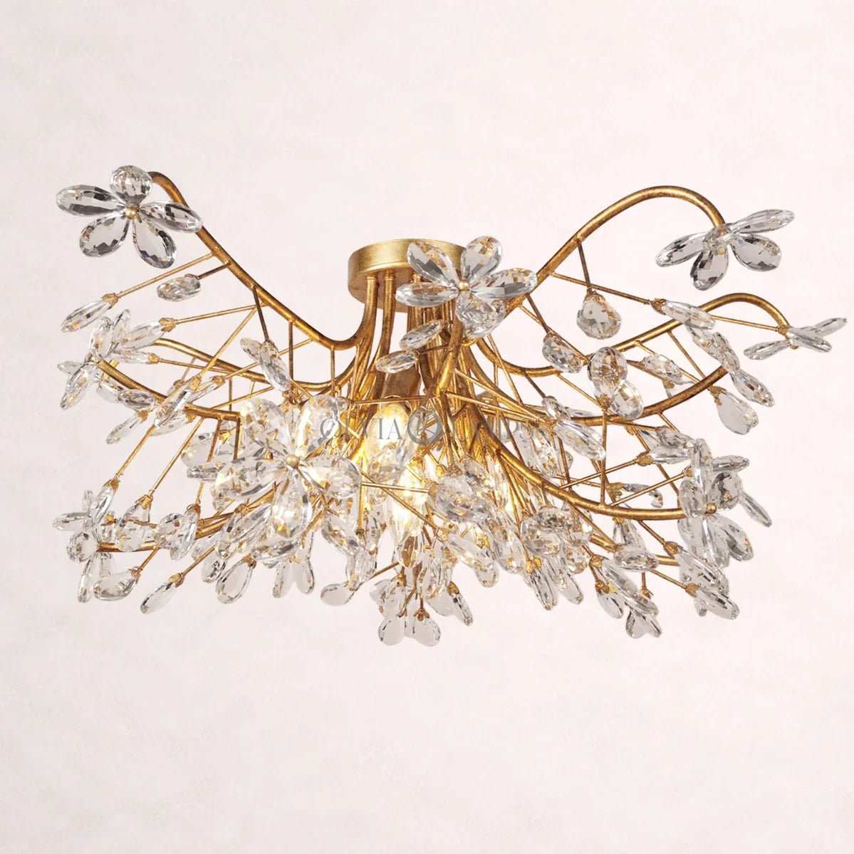 Crystal Flowers Fiore Flushmount 32''