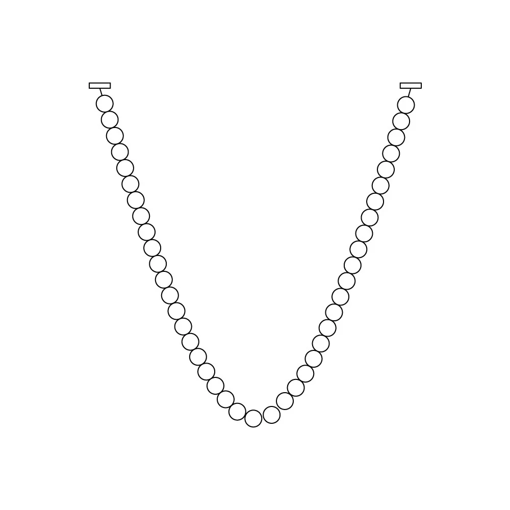 Pearl Glass Necklace Balls Chandelier