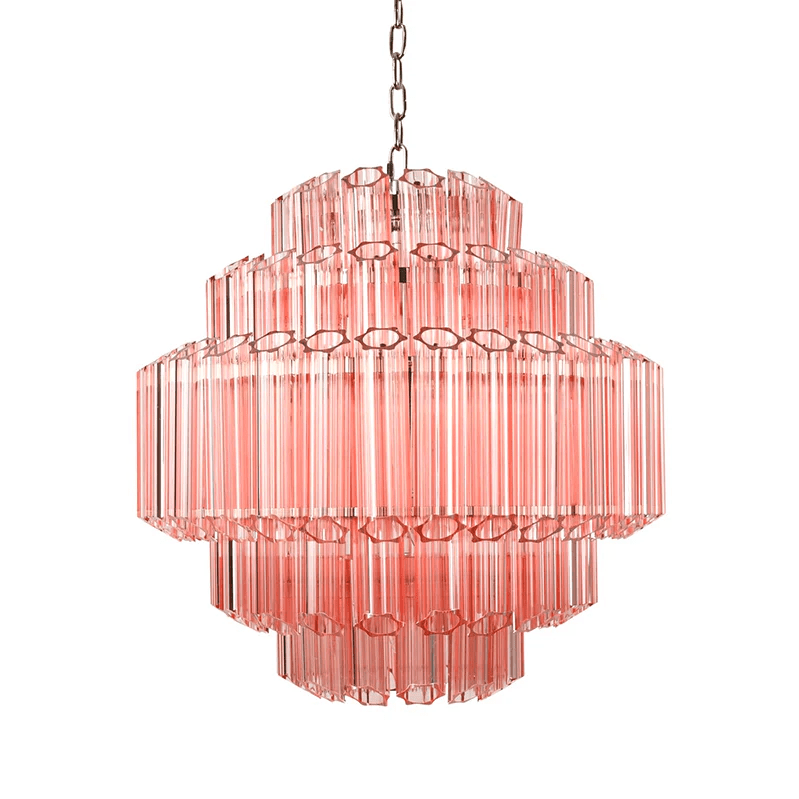 Pink Palermo Murano Chandelier
