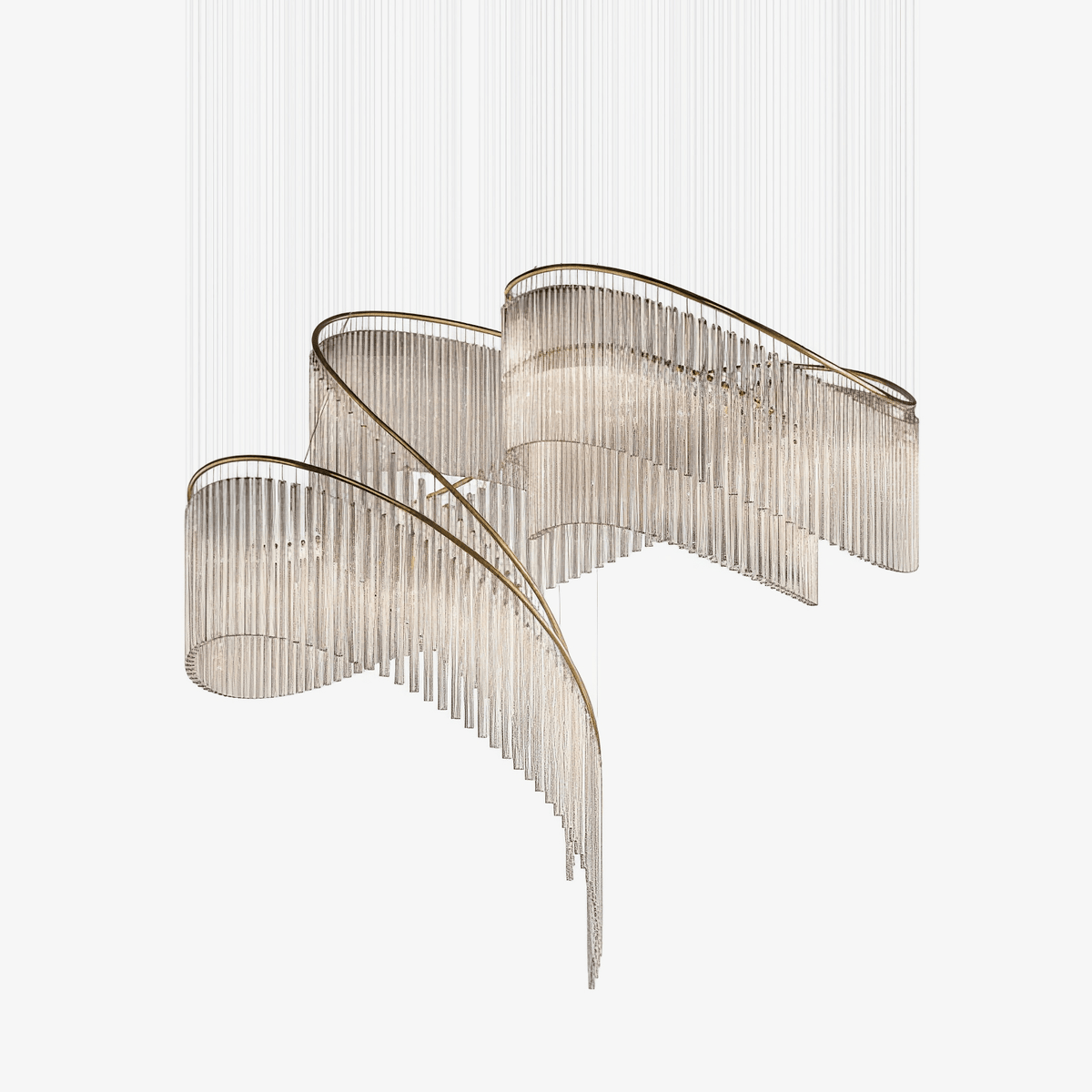 Rivella Cascade Fringe Crystal Chandelier