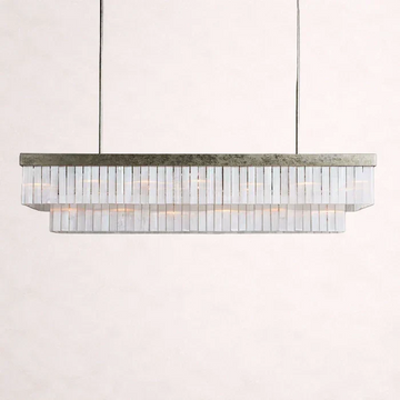 Cameron Rectangular Alabaster Chandelier