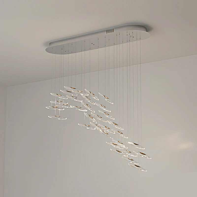 Moonlight Whispers Crystal Spiral Chandelier