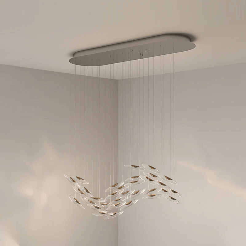 Moonlight Whispers Crystal Spiral Chandelier
