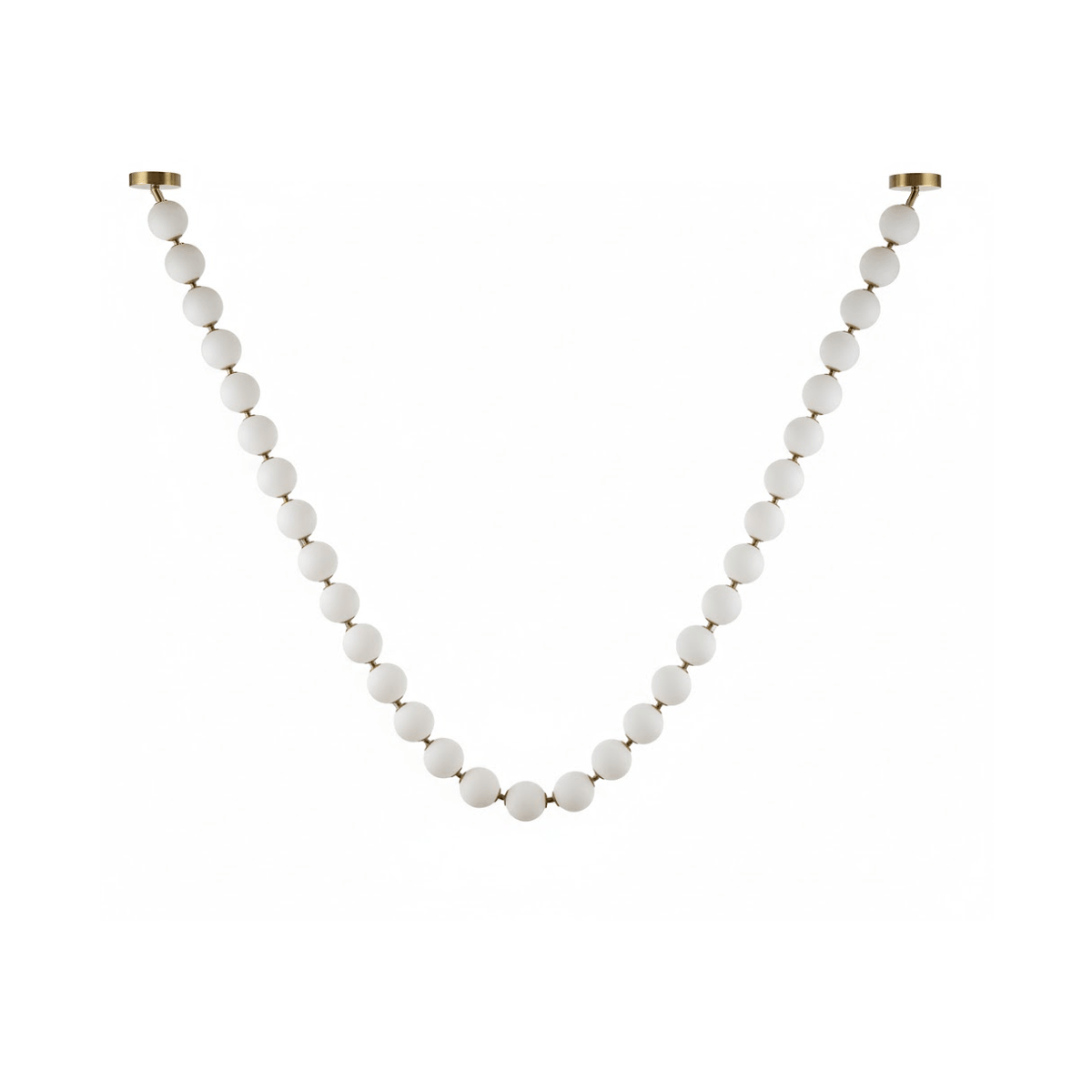 Pearl Glass Necklace Balls Chandelier
