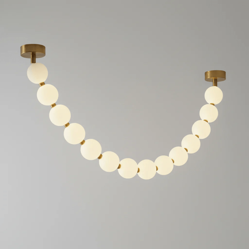 Pearl Necklace Balls Chandelier