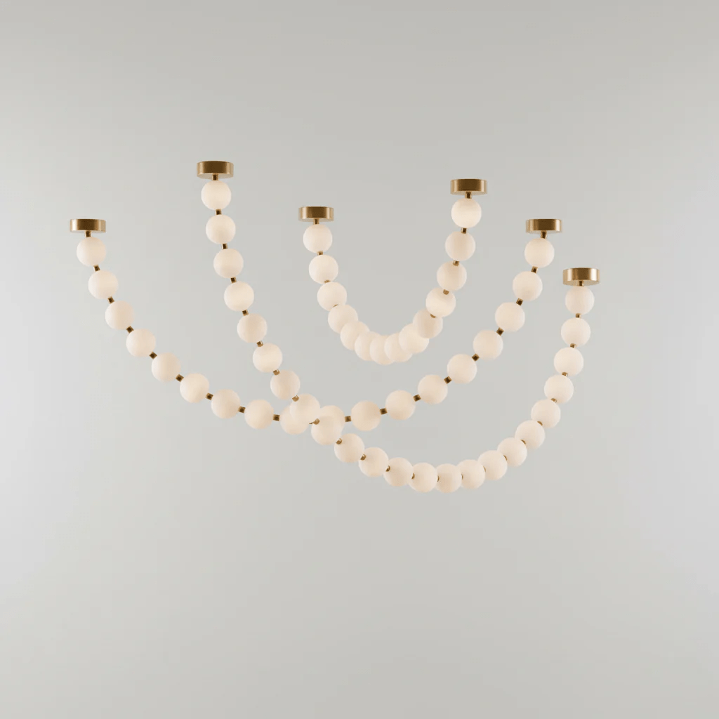 Pearl Necklace Balls Chandelier
