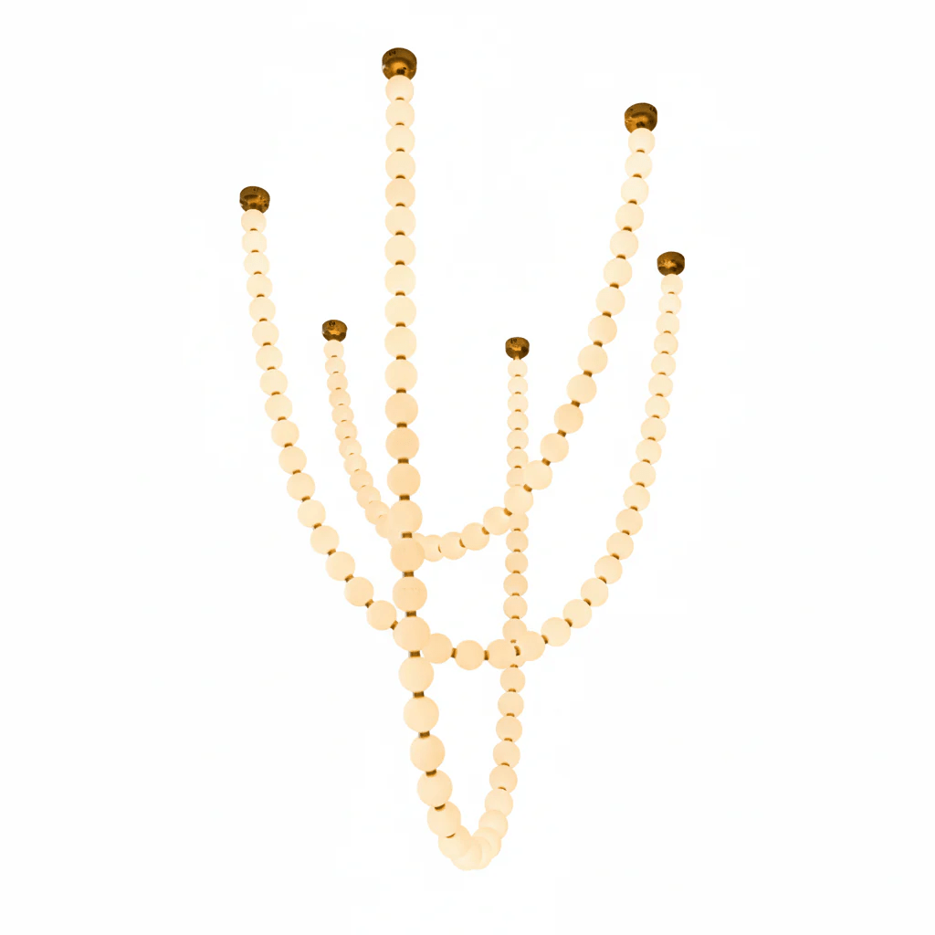 Pearl Necklace Balls Chandelier