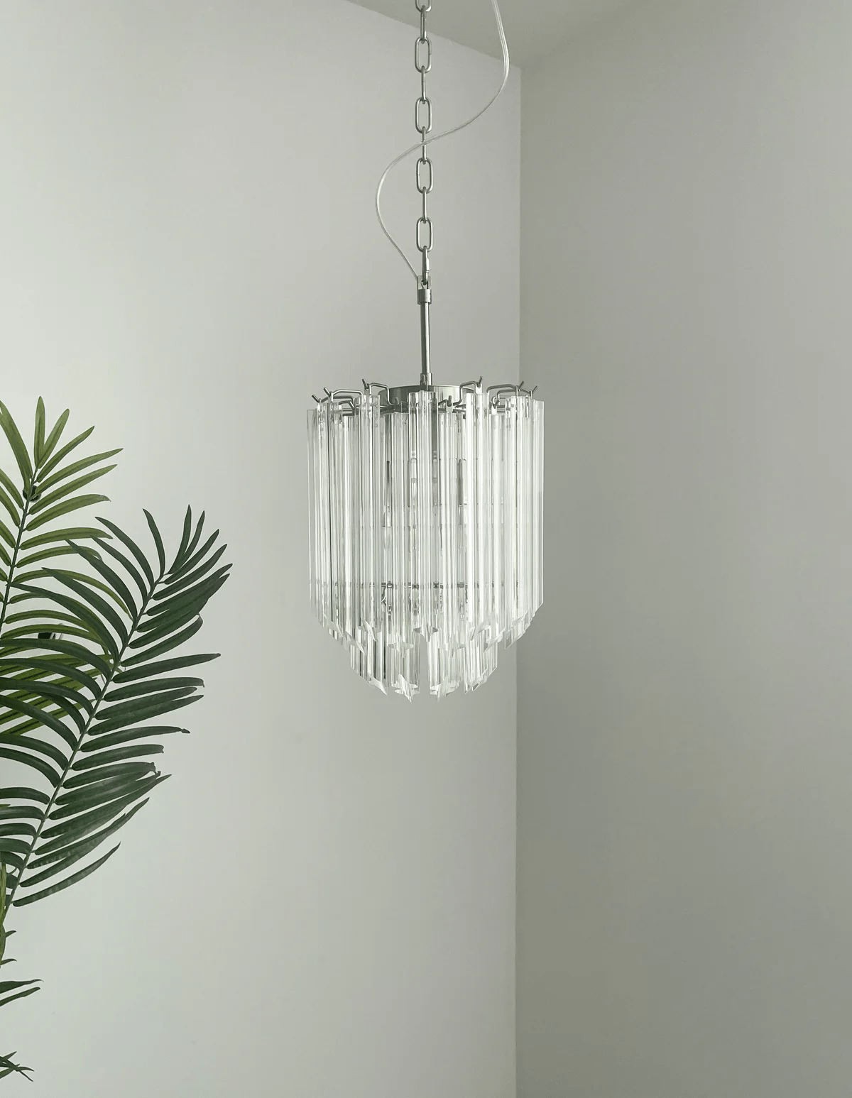 Transparant Murano Prism Chandelier