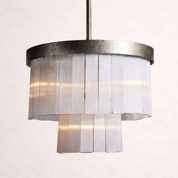 Cameron 2 Tier Selenite Chandelier