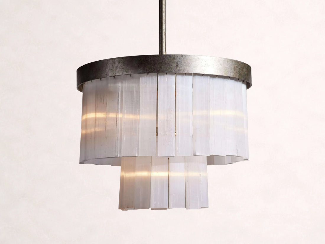 Cameron 2 Tier Selenite Chandelier