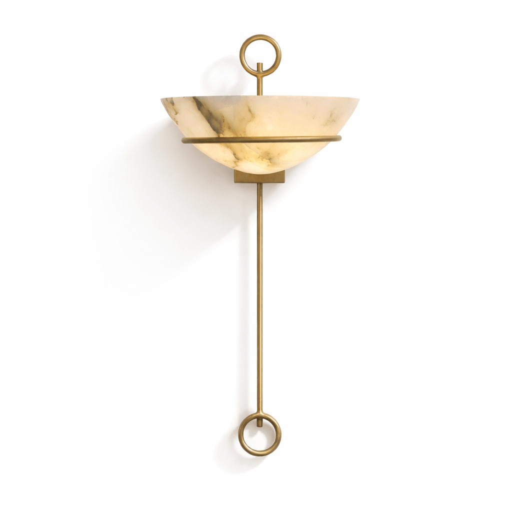 Tether Alabaster Wall Sconce