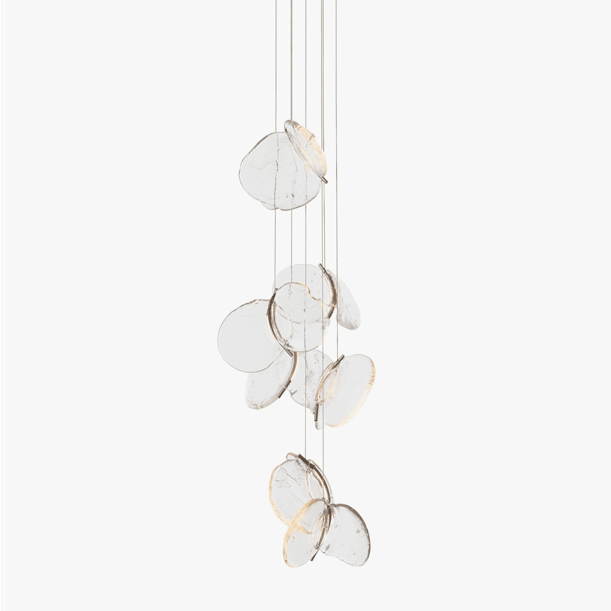 Luminous Glass Petals Pendant Lamp