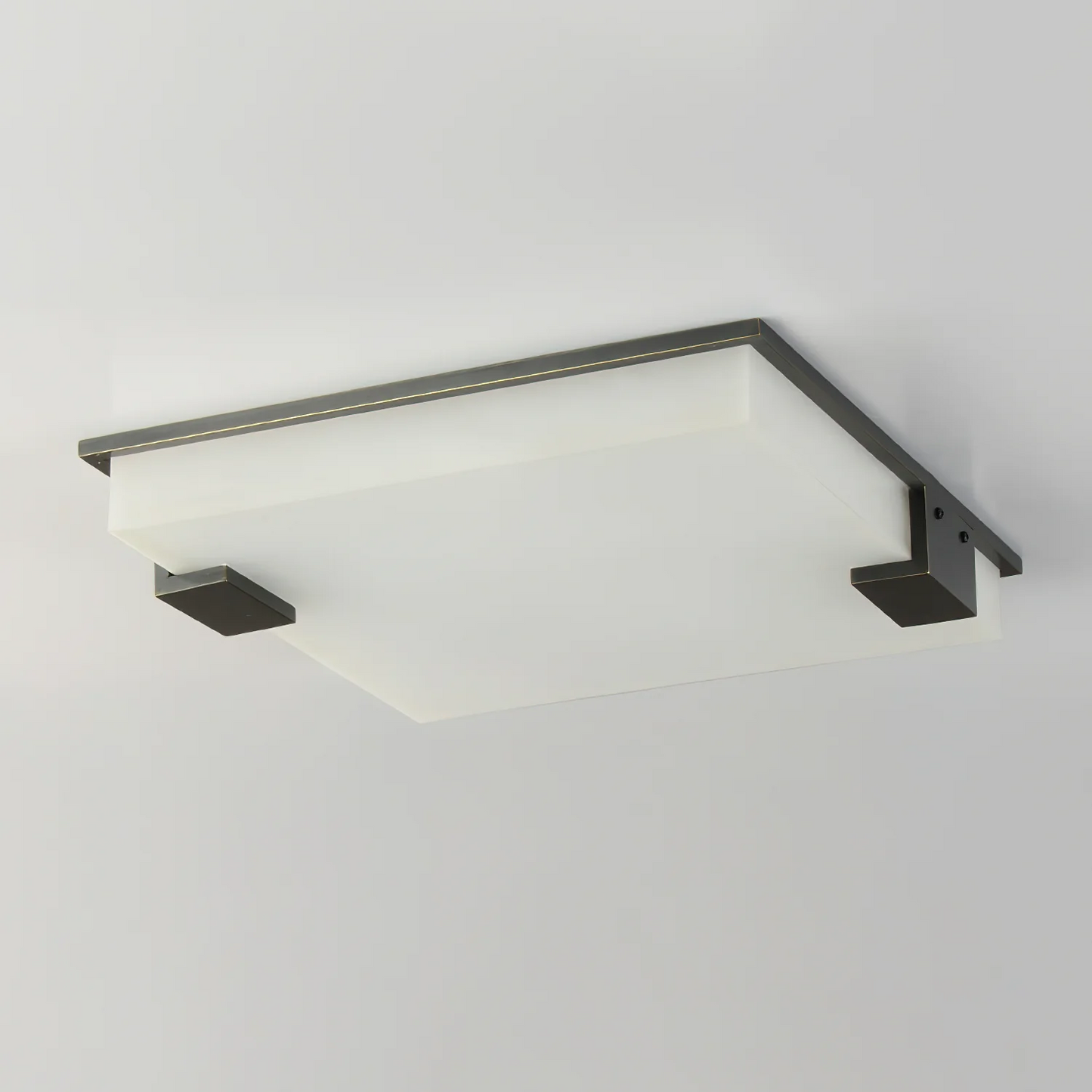 Square Alabaster Ceiling Lamp - Vakkerlight