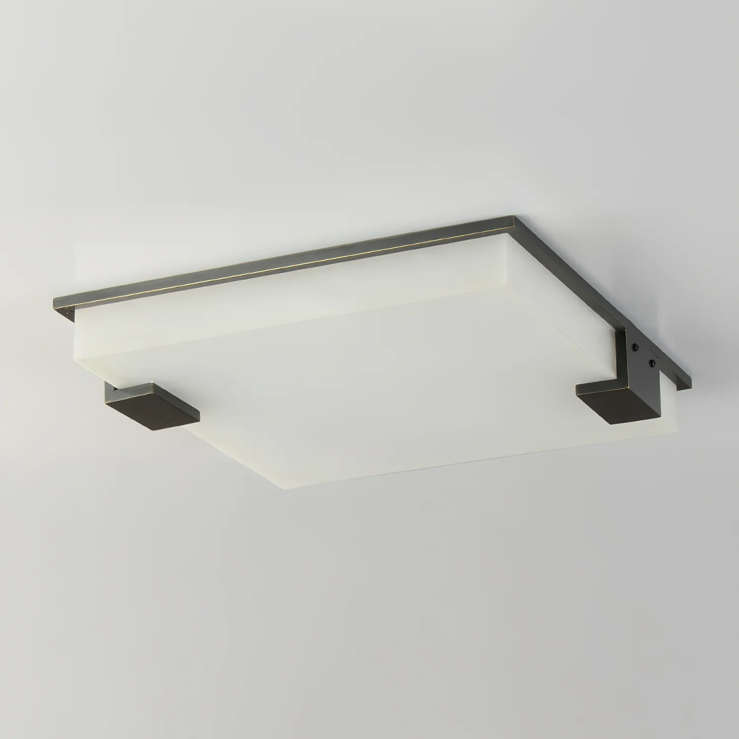 Square Alabaster Ceiling Lamp - Vakkerlight