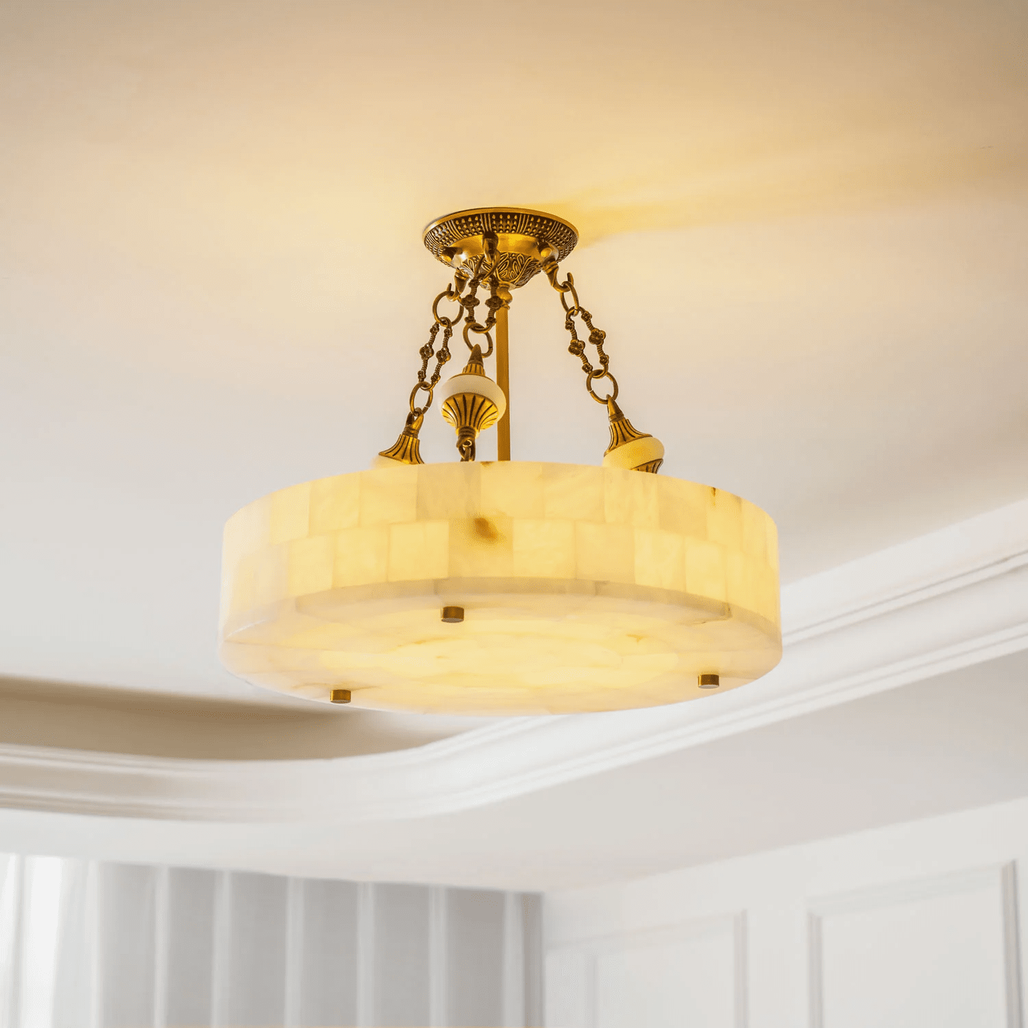 Lumisora Alabaster Ceiling Lamp - Vakkerlight