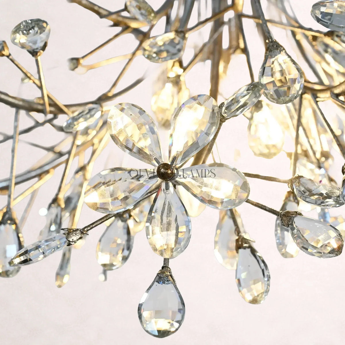 Crystal Flowers Fiore Flushmount 32''