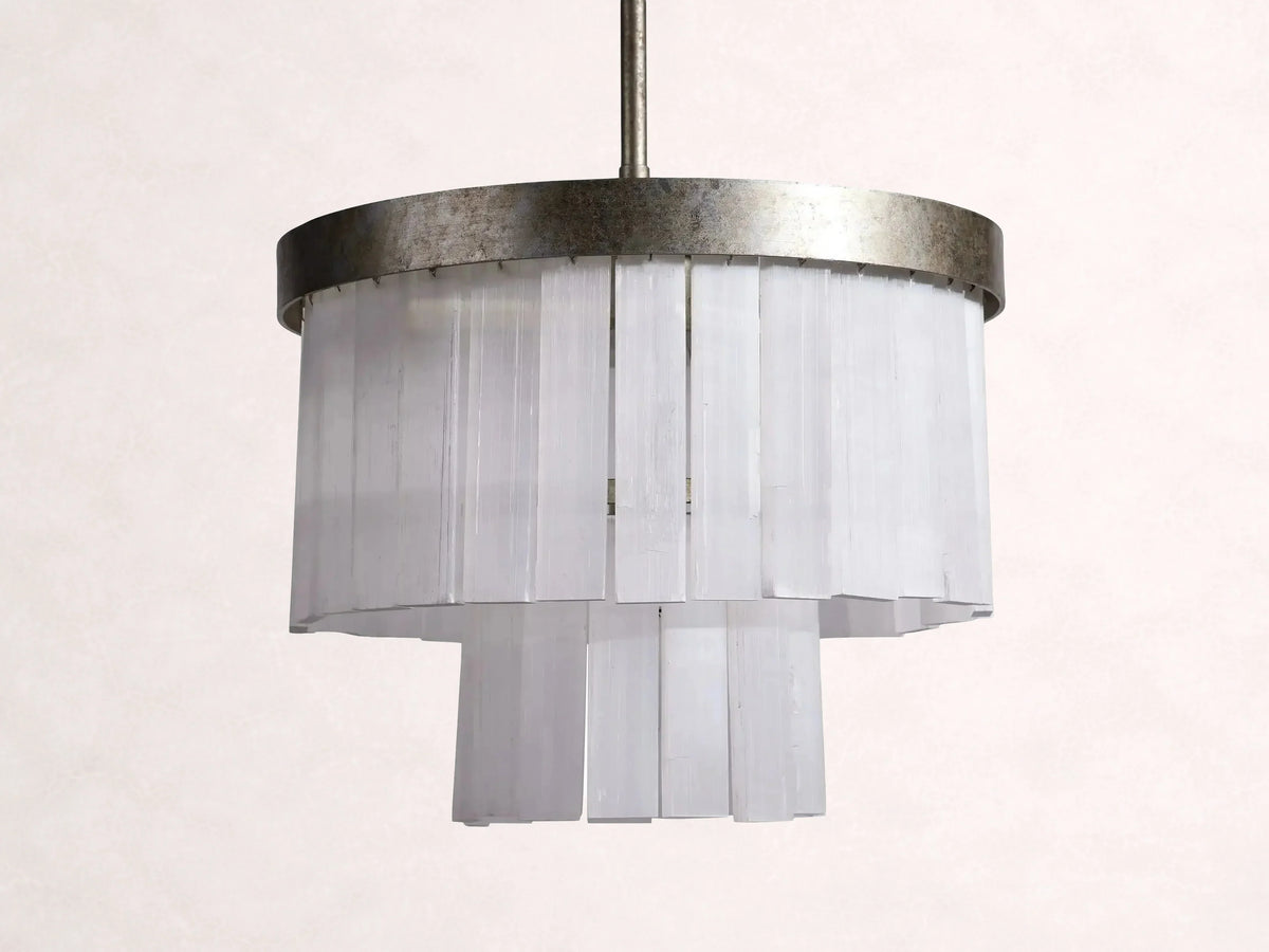 Cameron 2 Tier Selenite Chandelier