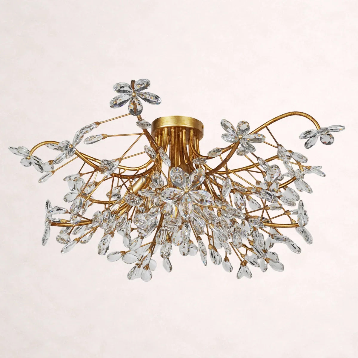 Crystal Flowers Fiore Flushmount 32''