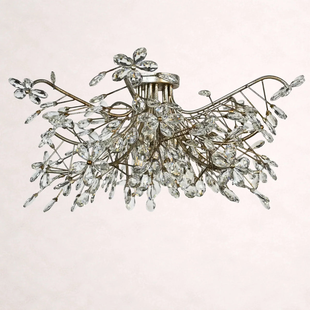 Crystal Flowers Fiore Flushmount 32''