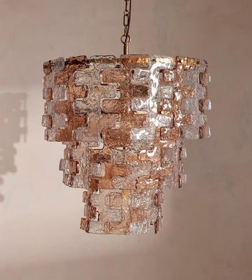 Iona Glass Chandelier 25-Inchw