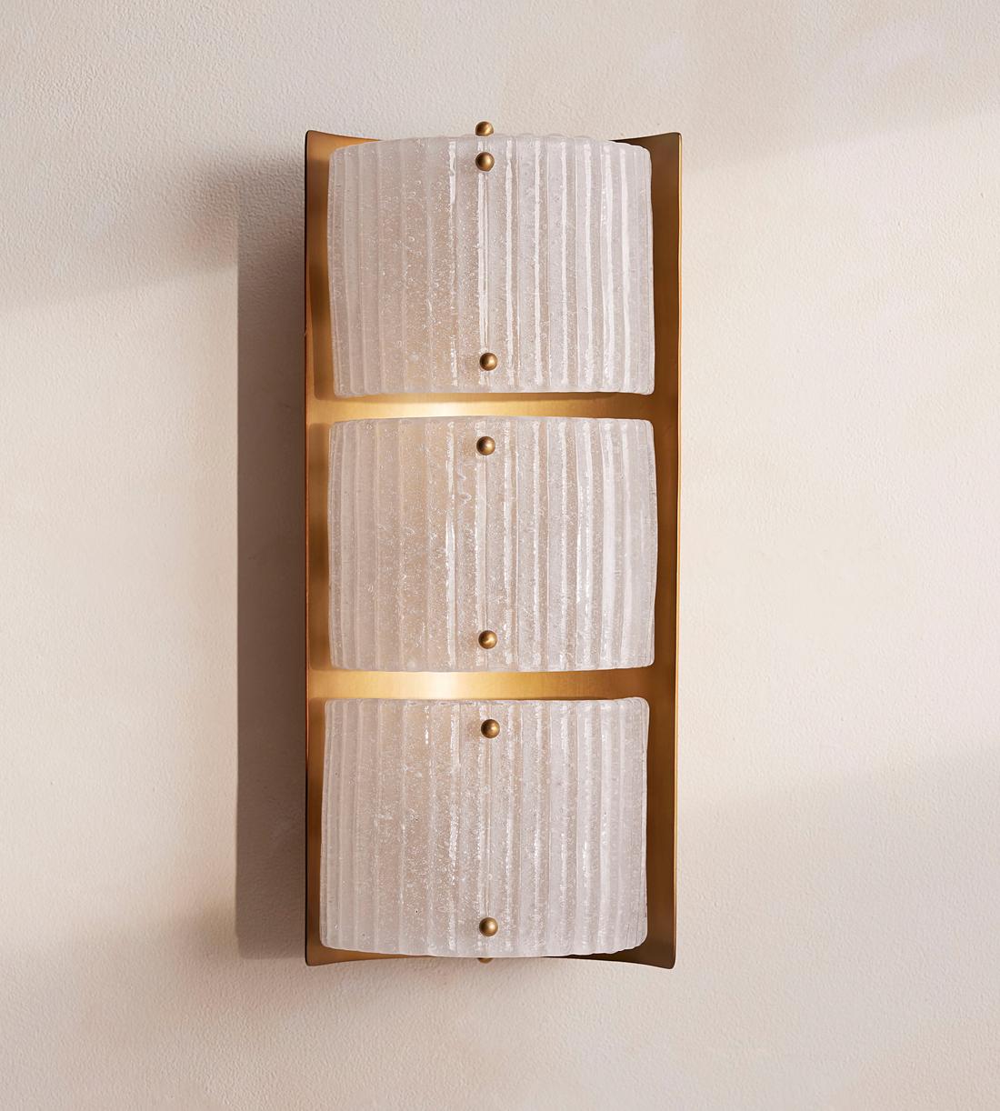 Bronte Glass Wall Light 18-Inchh