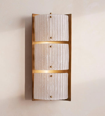 Bronte Glass Wall Light 18-Inchh