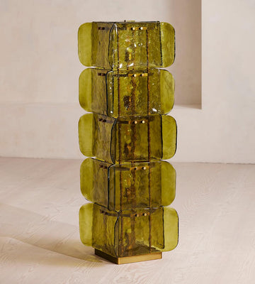 Elias Glass Floor Lamp 55-Inchh