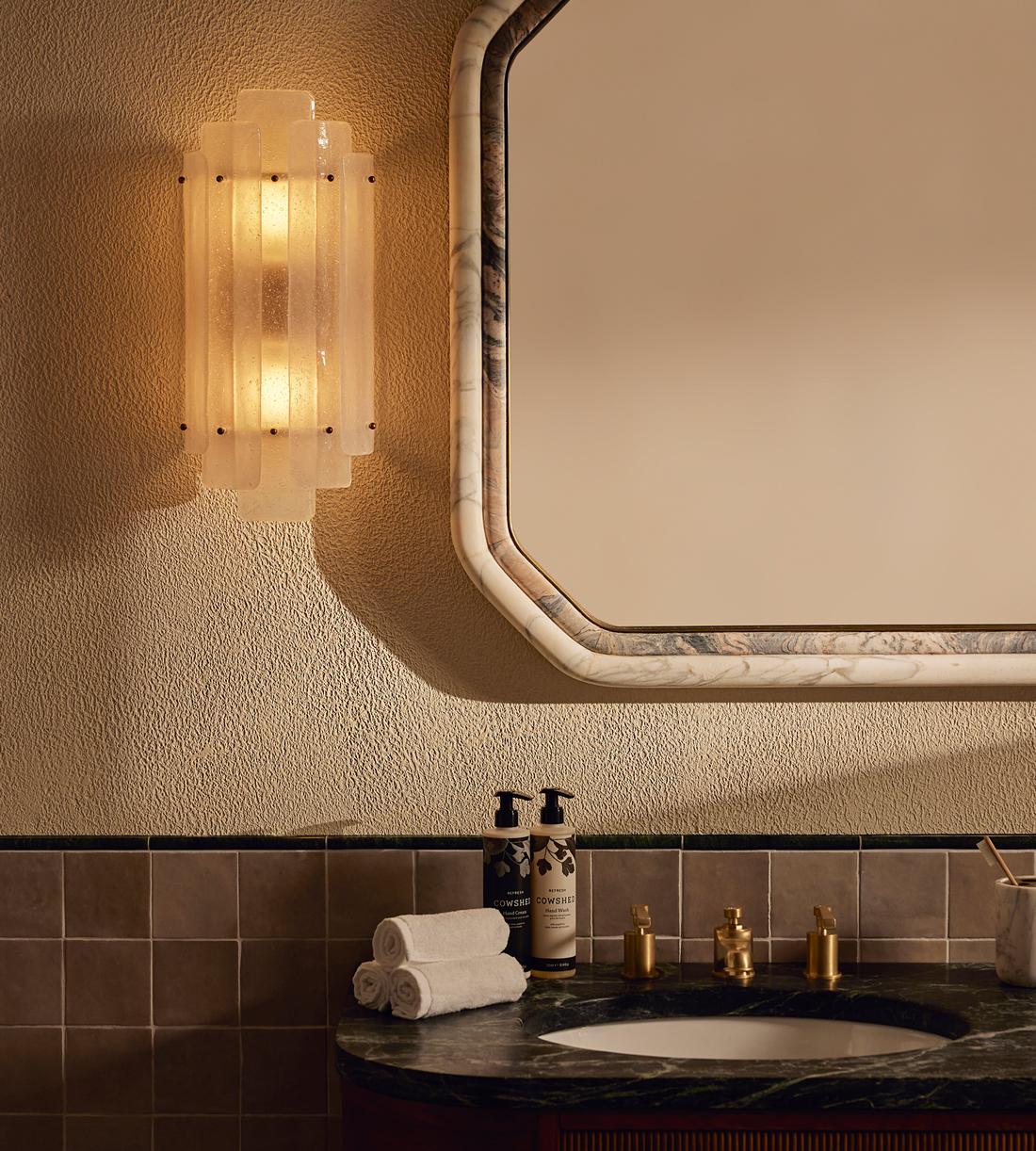 Estelle Glass Wall Light 16-Inchh