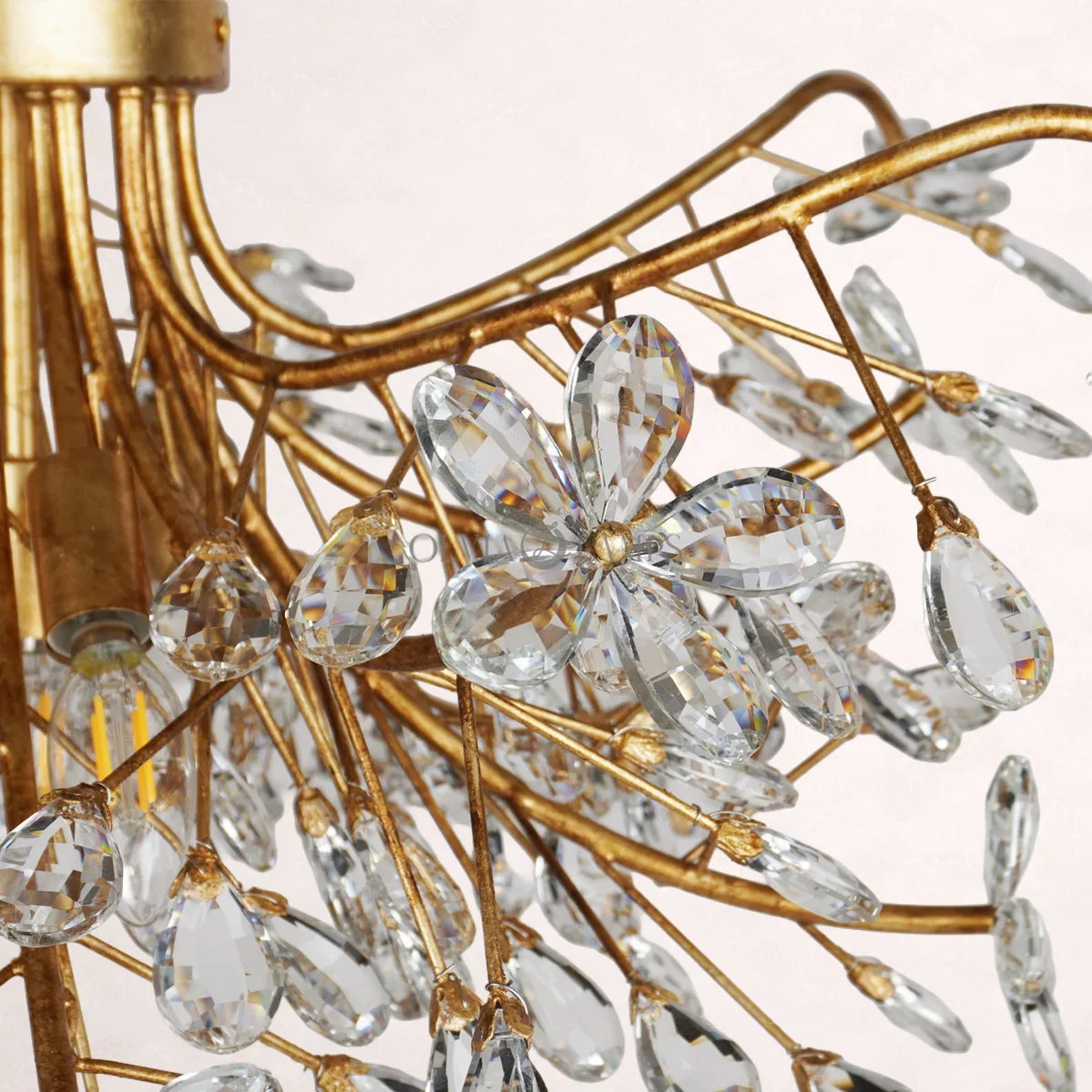 Crystal Flowers Fiore Flushmount 32''