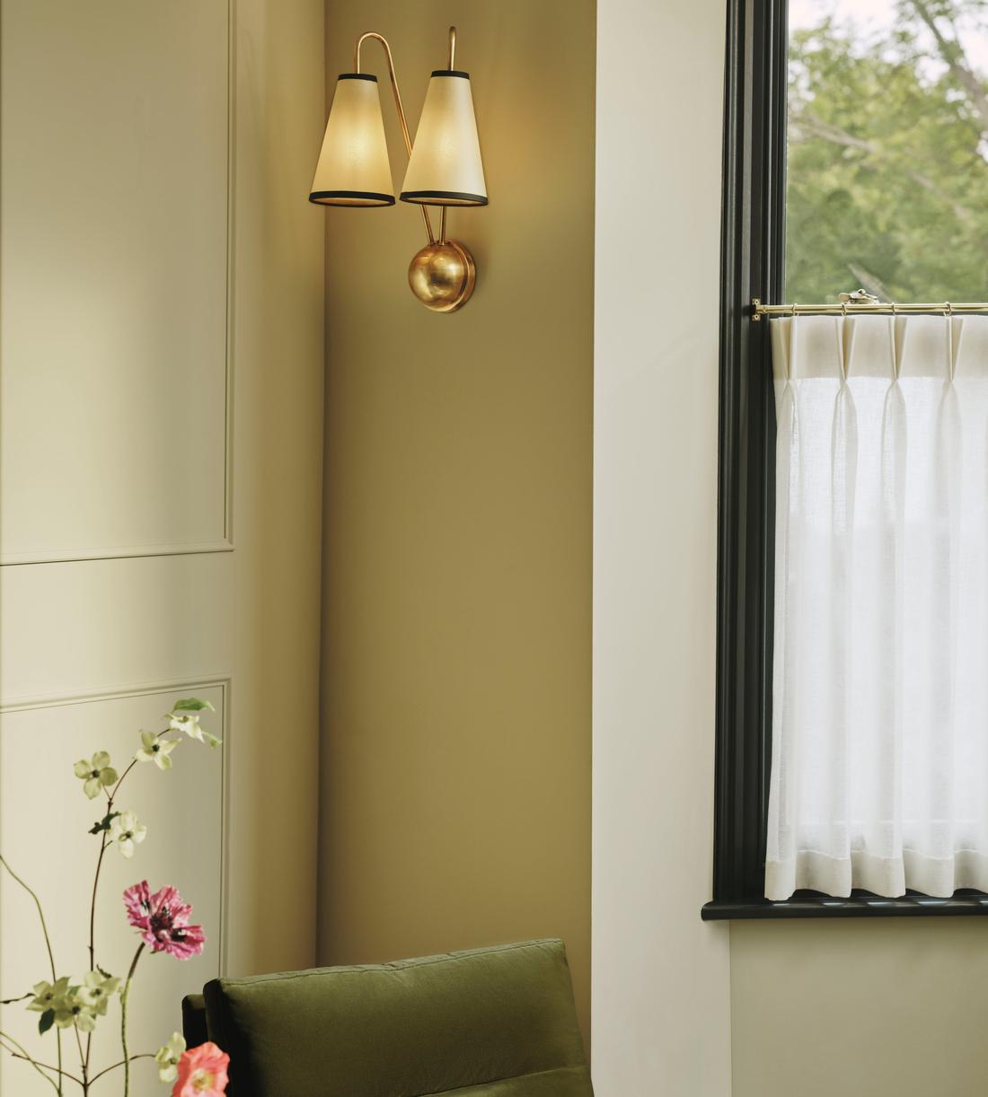 Antiqued Brass Double Cone Wall Sconce - Erhaus product image 3